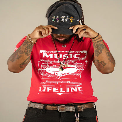 MUSIC IS MY LIFELINE (RED)