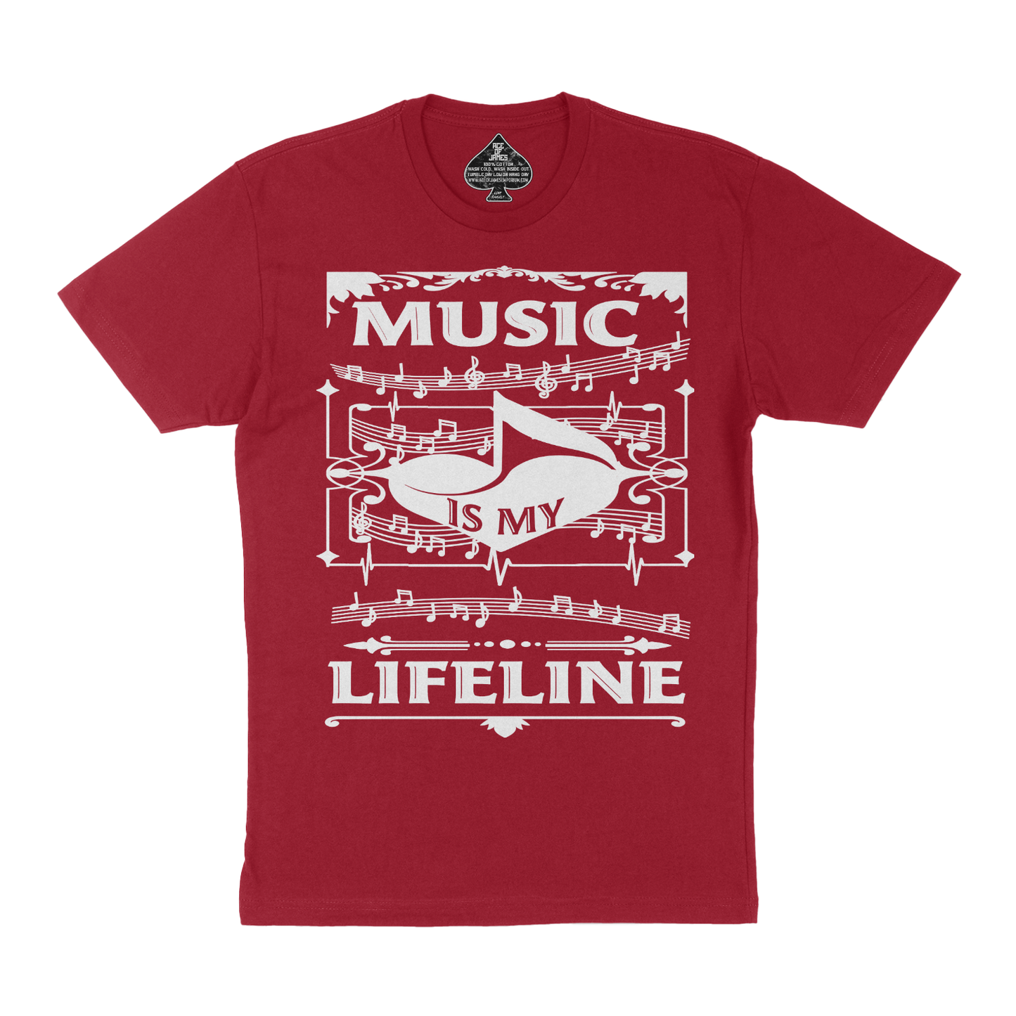 MUSIC IS MY LIFELINE (RED)